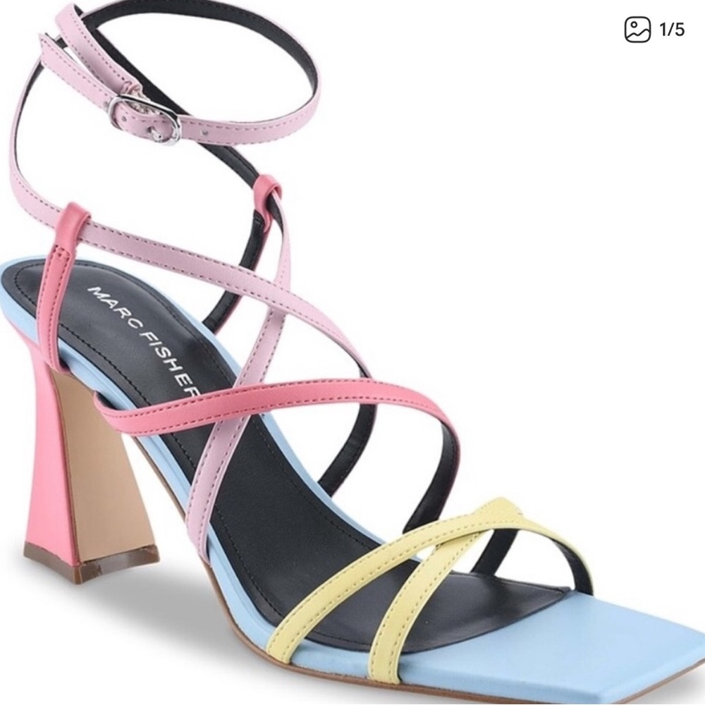 Marc Fisher Multicolor Strappy Heels